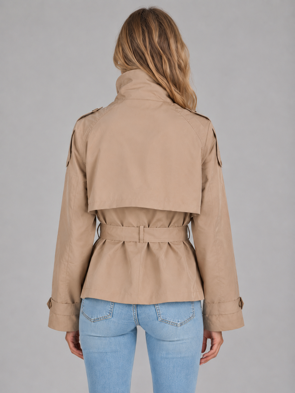 Women's Cropped Trench Jacket