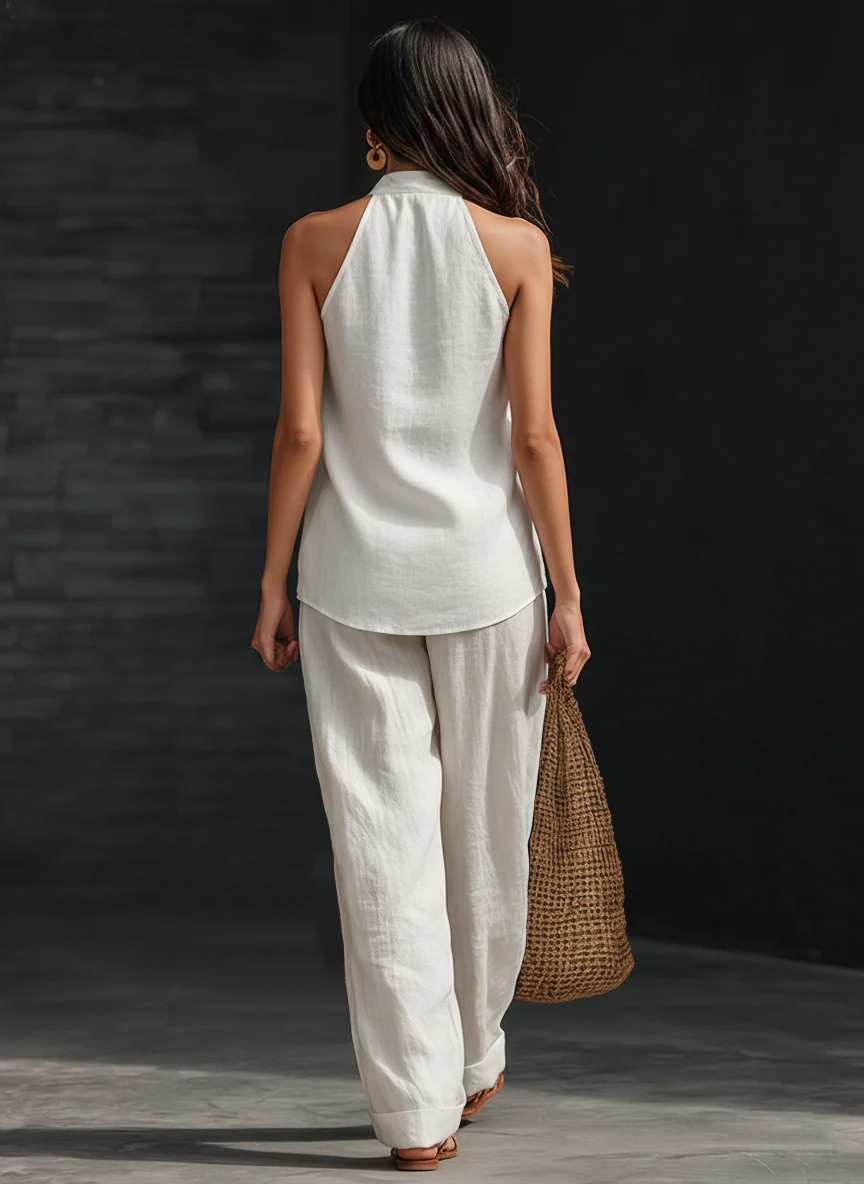 Zoë™ Conjunto sin mangas con pantalones de pierna ancha