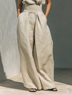 Sienna Conjunto de top sin mangas y pantalones de pierna ancha