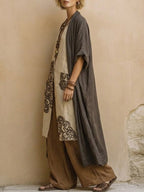 Conjunto de tres piezas con estampado tribal Zara