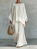Conjunto de top fluido y pantalones Lila