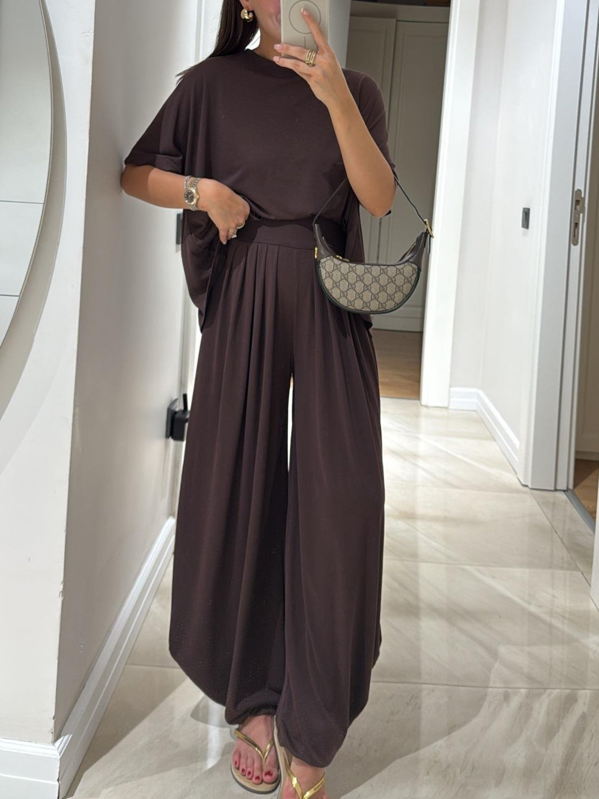 Conjunto informal gris claro Sophie
