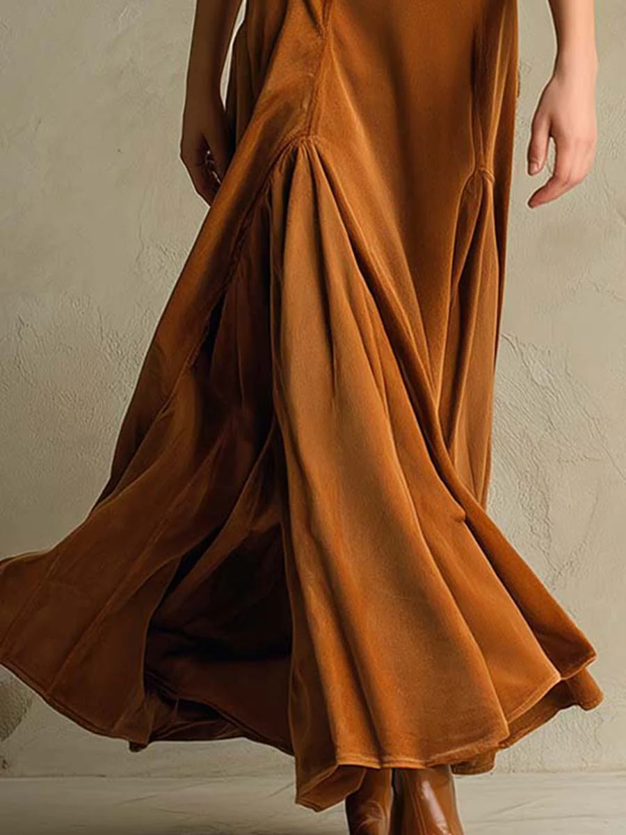 Vestido largo de terciopelo Vivienne