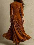 Vestido largo de terciopelo Vivienne