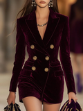 Vestido mini Scarlett em veludo