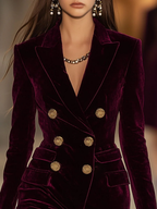 Vestido mini Scarlett em veludo