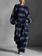 Conjunto de sudadera y pantalones de cuadros Avery