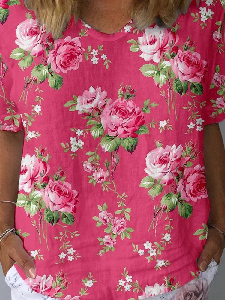 Lisa | Camisa floral artística