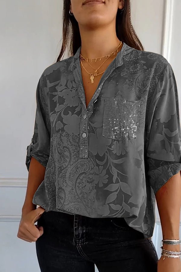 Pauline | Top elegante con lentejuelas