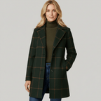 ADRIANA | GABARDINA DE INVIERNO DE CUADROS