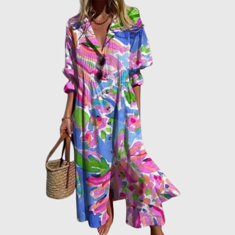 Zariah | Vestido largo bohemio elegante