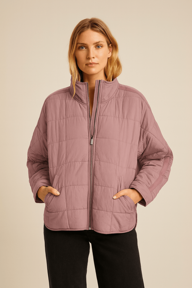 April – Lightweight Compact Zip Puffer Jacket
