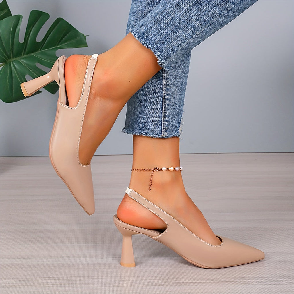 Sophia | Zapatos de tacón elegantes con correa trasera