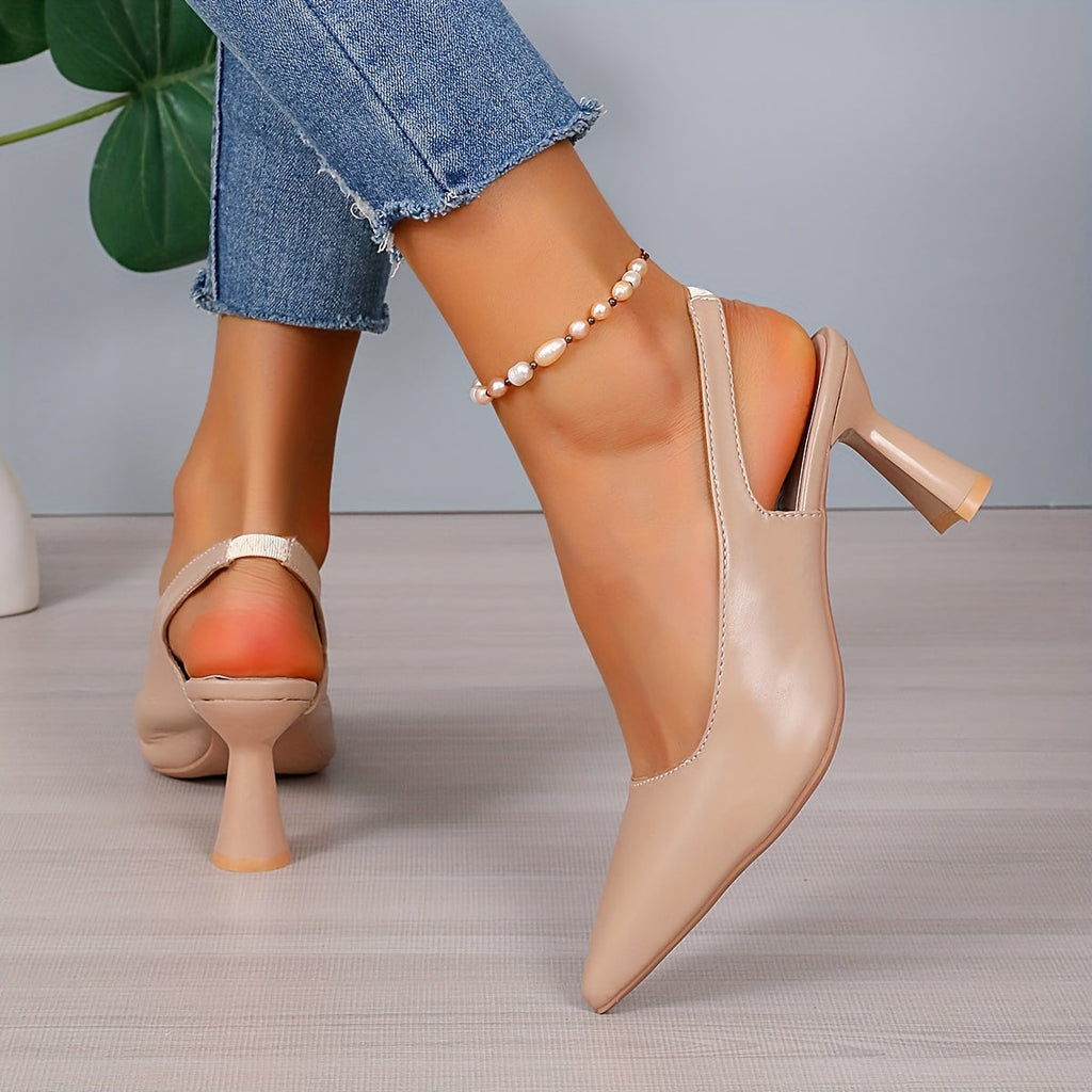 Sophia | Zapatos de tacón elegantes con correa trasera