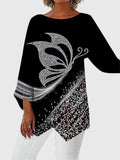 Alayah | Top elegante de gola redonda
