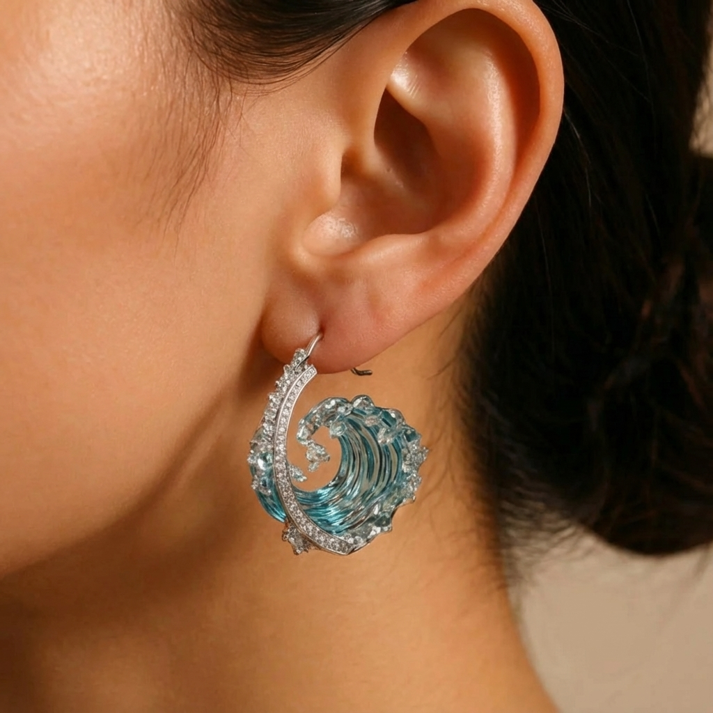 Ocean's Oath Silver Earrings
