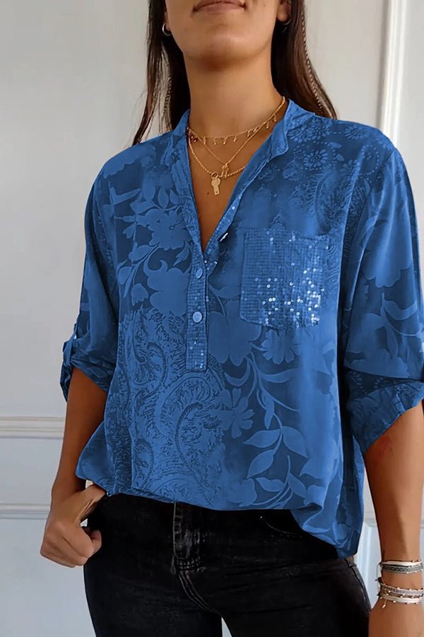 Pauline | Top elegante con lentejuelas