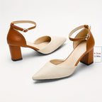 Marielle | Zapatos de tacón con tiras bicolor