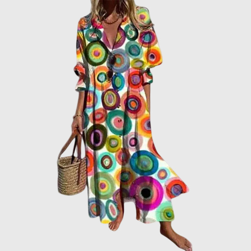 Zariah | Vestido largo bohemio elegante