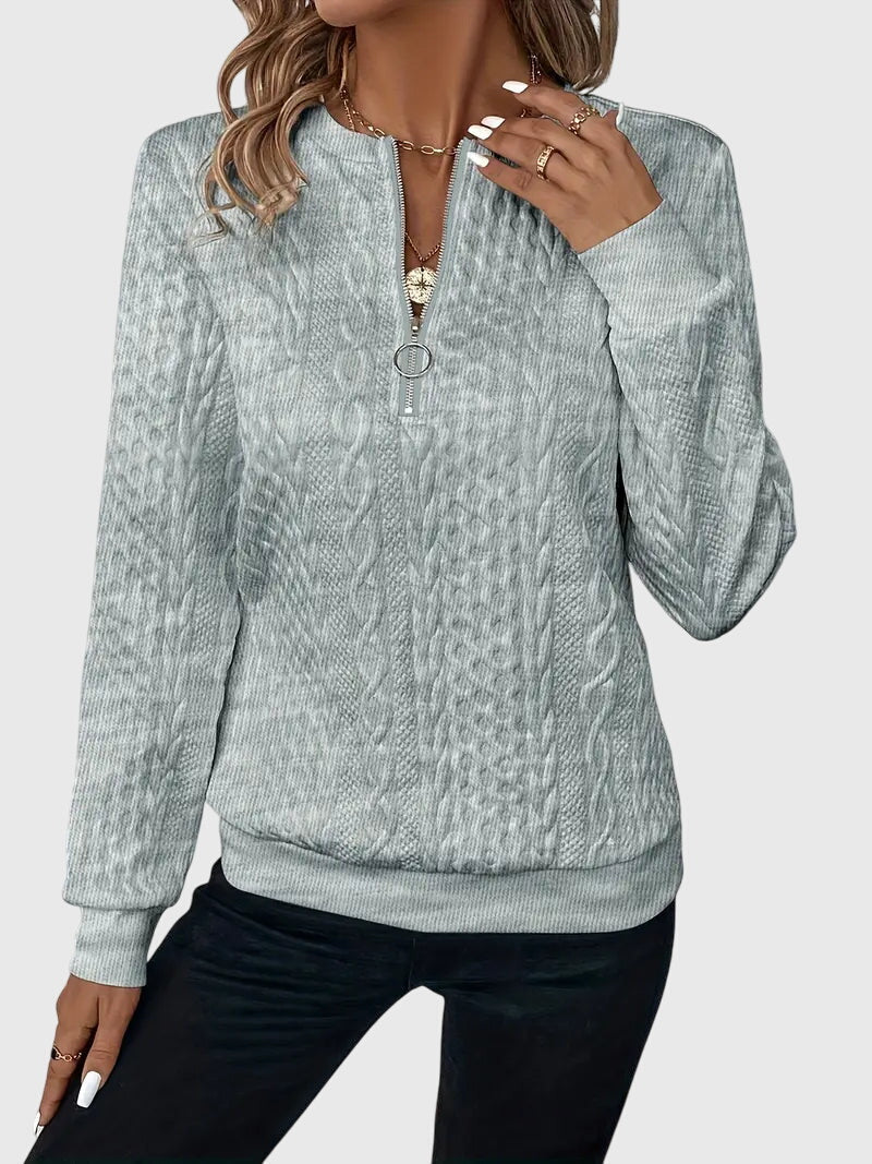 Nora | Sweater with Zipper