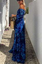 Luna | Vestido comprido com estampado floral