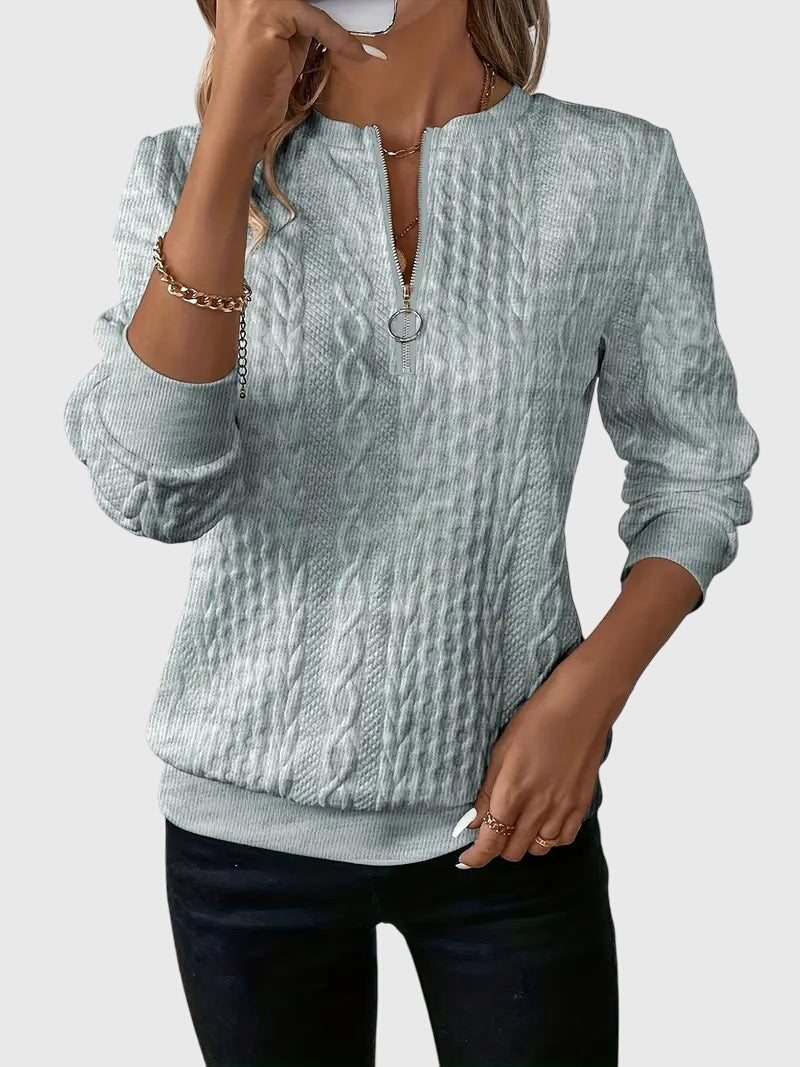 Nora | Sweater with Zipper