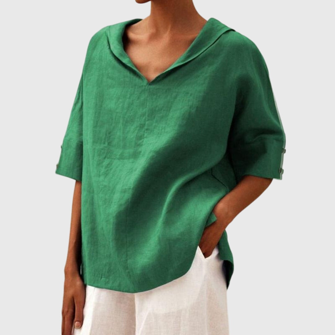 Joanna | Blusa casual de corte largo