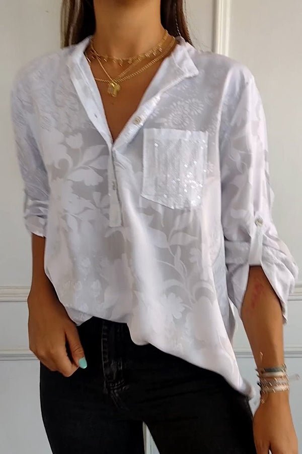 Pauline | Top elegante con lentejuelas