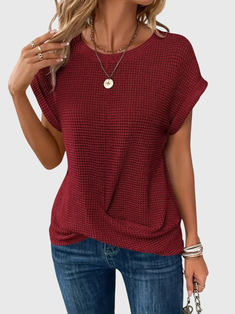 Isa | Blusa elegante com decote redondo
