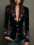 Shona - Women’s Colorful Floral Embroidered Blazer