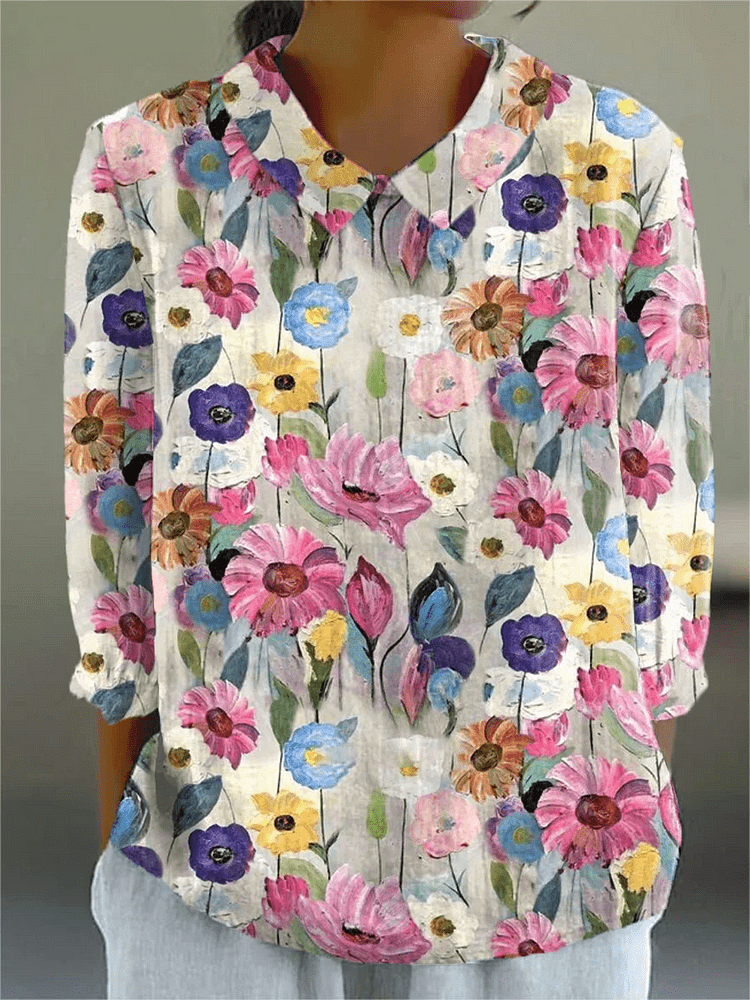Jill | Top artístico com motivos florais
