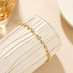 Elegant Zirconia Diamond Gold Plated Tennis Bracelet