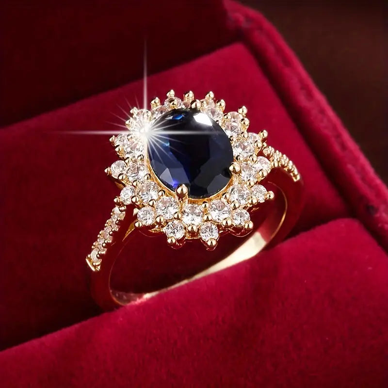 Vionne Sapphire Gold Ring