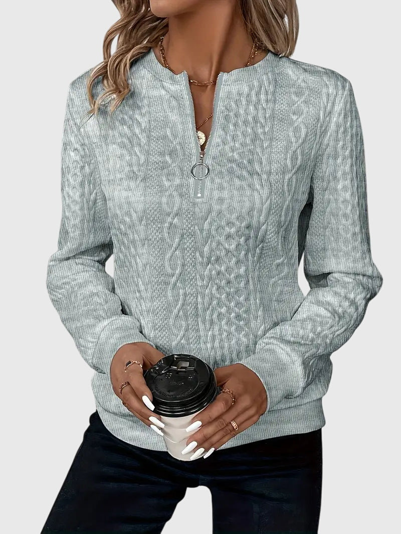Nora | Sweater with Zipper