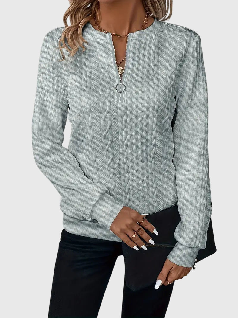 Nora | Sweater with Zipper