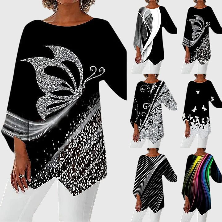 Alayah | Top elegante de gola redonda
