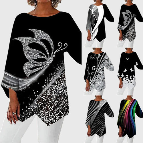 Alayah™ | Blusa elegante com gola redonda