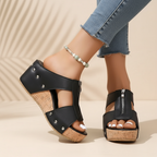 Sandalias Janette de cuña con comodidad equilibrada