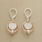 Vintage Gold & Silver Plated Pearl Drop Earrings