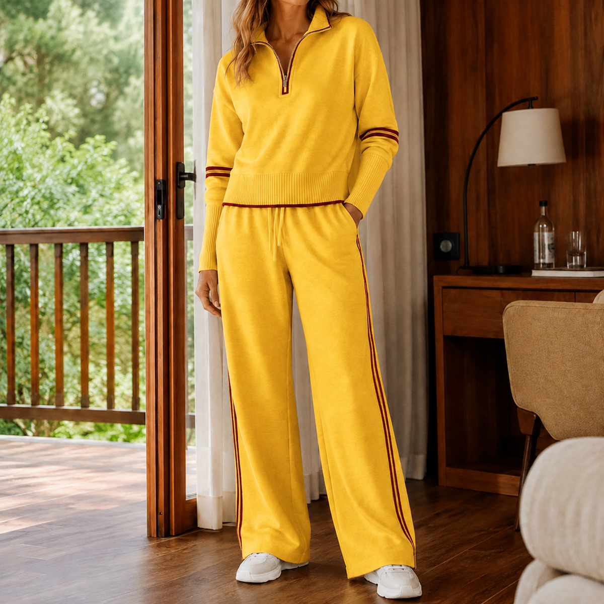 Celeste Wide-Leg Set - Yellow