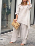 Conjunto de dos piezas de color liso Sienna