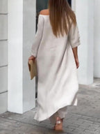 Conjunto de dos piezas de color liso Sienna