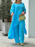 Conjunto de dos piezas de color liso Sienna