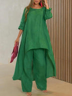 Conjunto de dos piezas de color liso Sienna