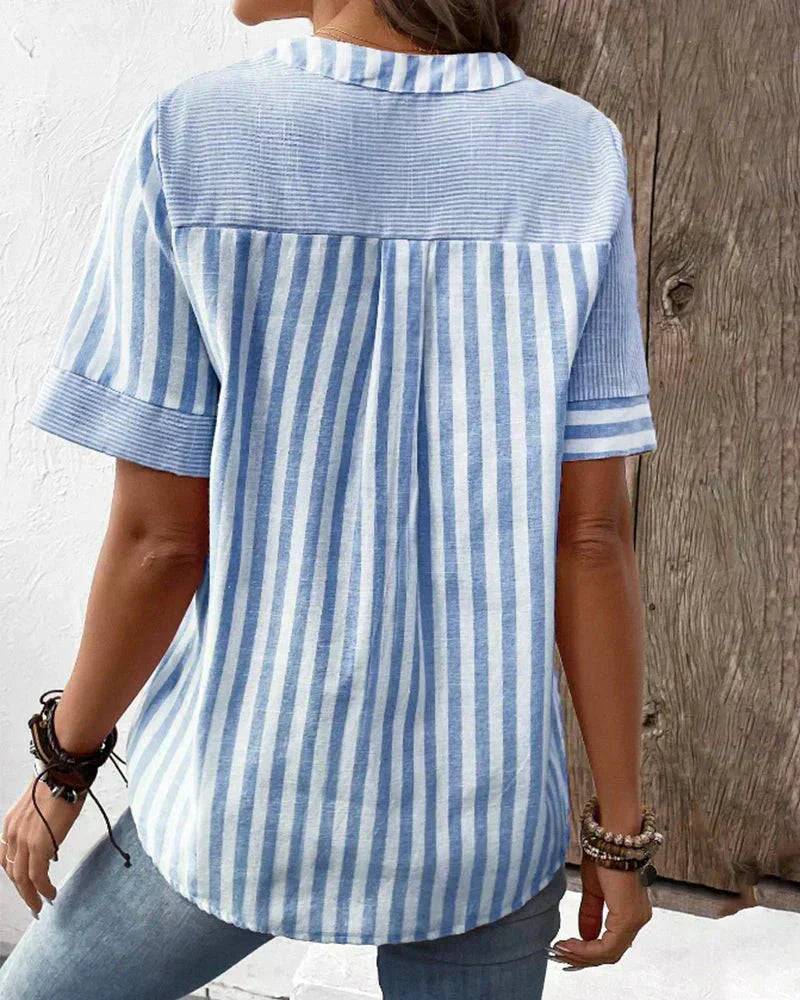 Lila | Blusa listrada macia