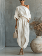 Mila™ || Conjunto de 2 piezas con hombros descubiertos