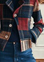 Natalie | Classic Plaid Wool Jacket