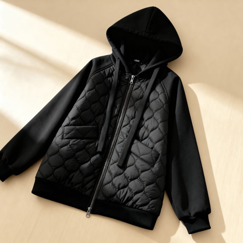 Natalie | Quilted Hoodie Jacket