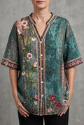 Braila | Blusa de pétalos en acuarela