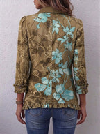 Verity – Vintage Gradient Floral Frill Jacket